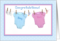 Twins Congratulations Cards from Greeting Card Universe