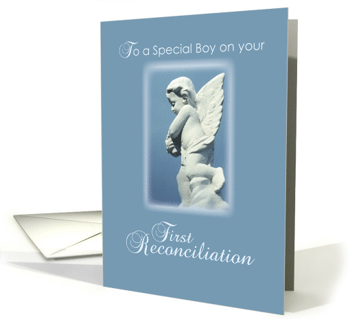 First Reconciliation for Boy Angel card (906090)