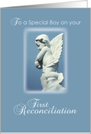 First Reconciliation for Boy Angel card