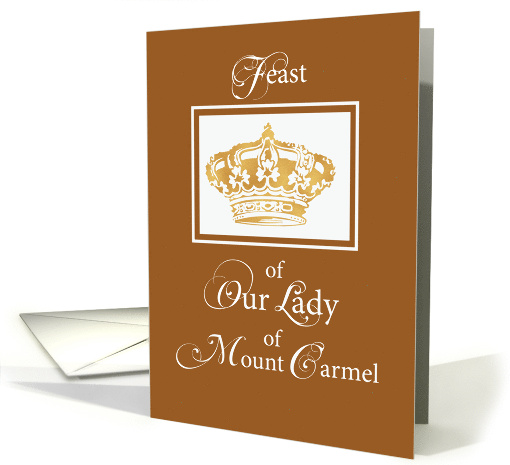 Feast of Our Lady of Mount Carmel with Crown card (915223)