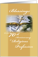 70th Anniversary Religious Profession card