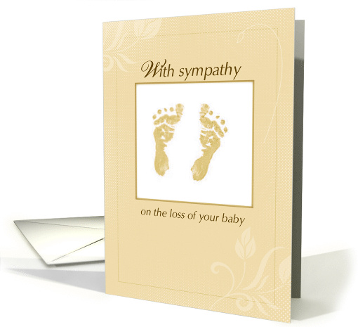 Sympathy Loss of Baby Yellow Gender Neutral card (916190)