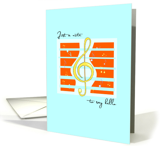 Note to Say Hello You are Not Alone card (916757)