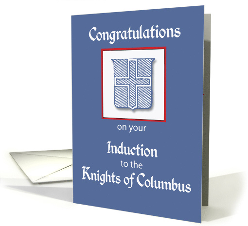 Congratulations Induction to the Knights of Columbus card (917587)