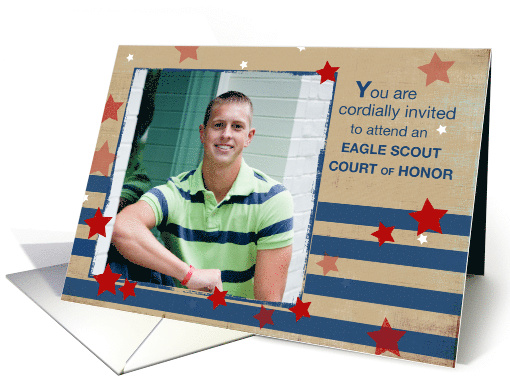 Eagle Scout Court of Honor Photo Invitation card (938373)