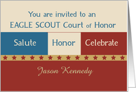 Invitation Eagle Scout Court of Honor card