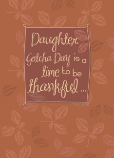 Daughter Thankful on...