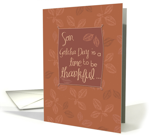 Son Thankful on Gotcha Day card (966579)