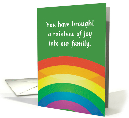 Gotcha Day Adoption Anniversary Rainbow of Joy card (966617)