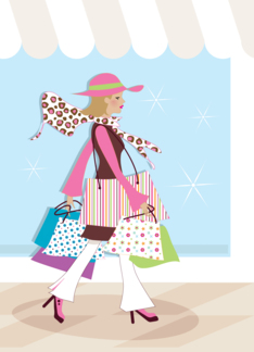 Lifestyles Shopping Greeting Card