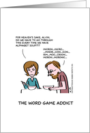 The Word Game Addict card