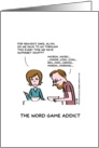 The Word Game Addict card