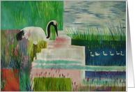 By the reeds card