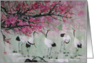 Under the snow plums card