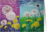 Dandelions duet card