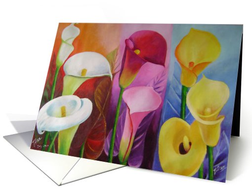 Spring Callas trio card (770816)