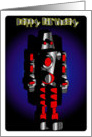 Robot 4 Happy Birthday card