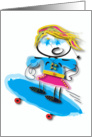 Skater Girl card