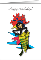 African Drummer Happy Birthday card