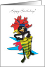 African Drummer Happy Birthday card