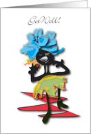 African Dancer Get Well card