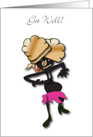 African Dancer 2 Get Well card