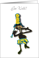African Dancer 3 Get Well card