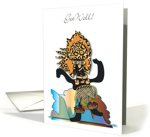 African Dancer 4 Get Well card (156213)