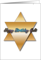 Happy Birthday Gelt card