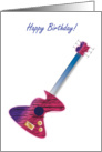 Guitar Happy Birthday card