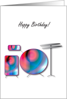 drums Happy Birthday card