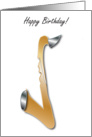 Sax Happy Birthday card