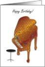 Piano Happy Birthday card