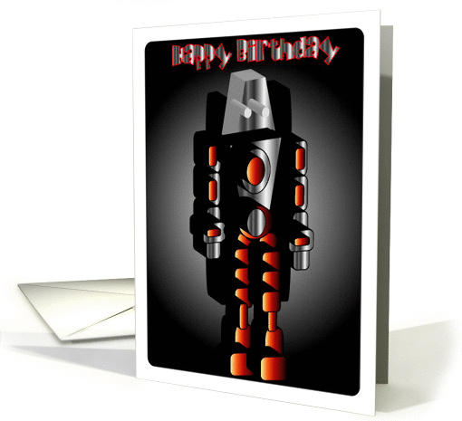 Robot Happy Birthday card (866843)