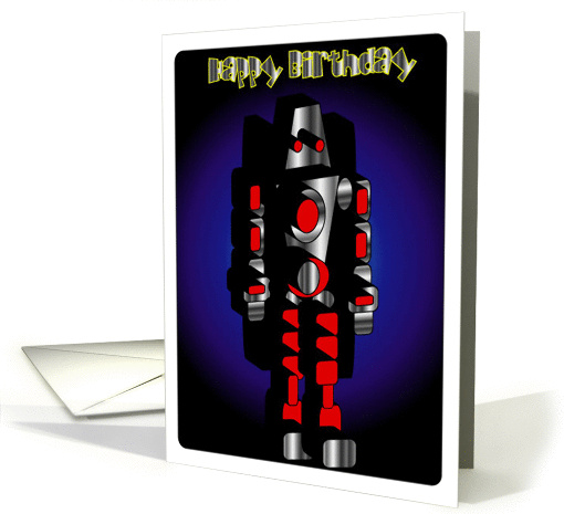 Robot 4 Happy Birthday card (866860)