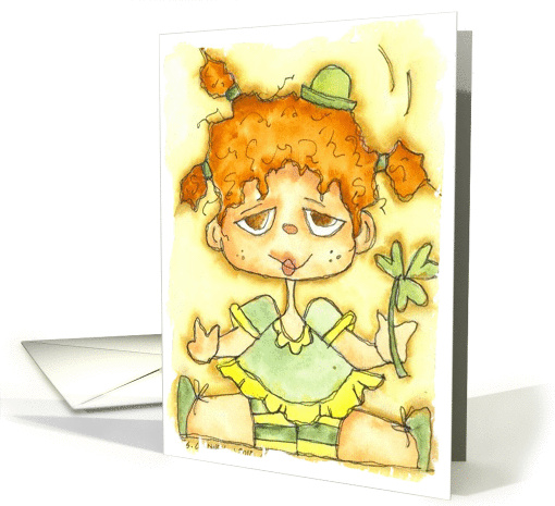 St. Patrick Day Lucky Gal Holiday card (1241296)