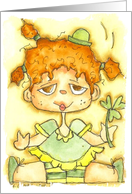 St. Patrick Day Lucky Gal Holiday Card