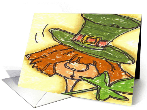 Shamrock Gal Irish card (161087)
