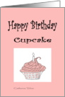 Happy Birthday Cupcake card