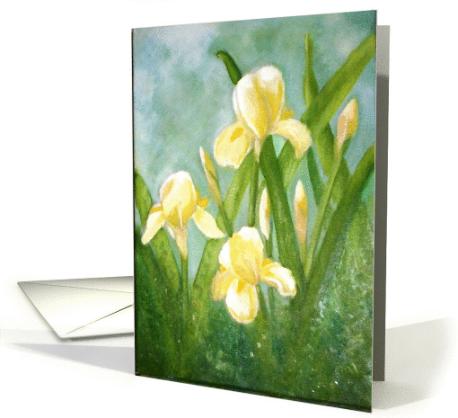 YELLOW GLADIOLAS card (156534)