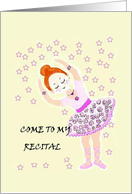 DANCE RECITAL card