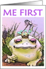 DATING HUMOR - ME FIRST NOT YOU card