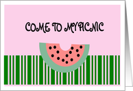 Come To My Picnic card