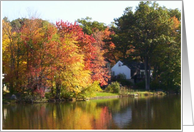 Autumn At The Lake card