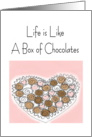 Life Is Like A Box Of Chocolates card