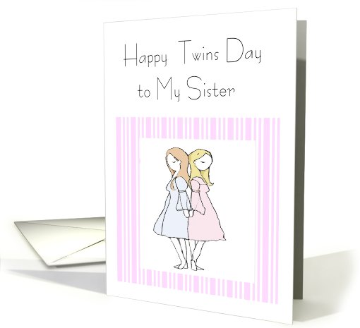Happy Twins Day Sister card (823886)