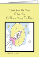 Congratulations - Shoot for the Moon card