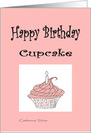 Happy Birthday Cupcake card