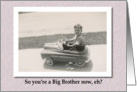 Congratulations Big Brother - Vintage card