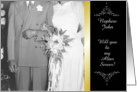 Custom Name Relationship Acolyte Altar Server invitation- Vintage card